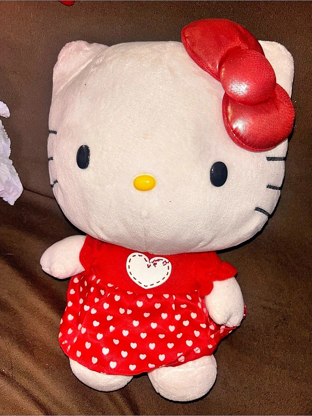 Hello Kitty Red Heart Dress Plush Toy